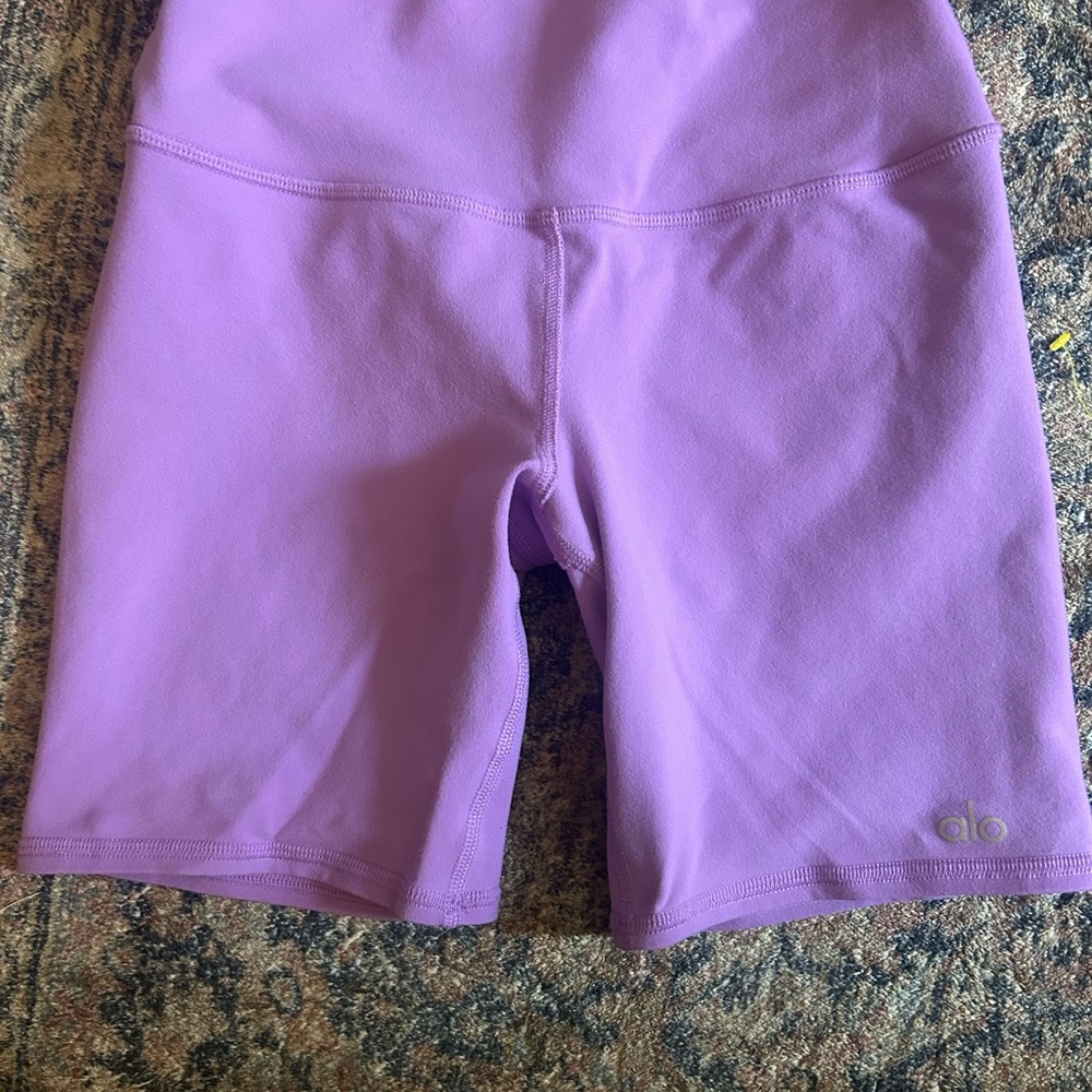 ALO Yoga Purple Bike Shorts